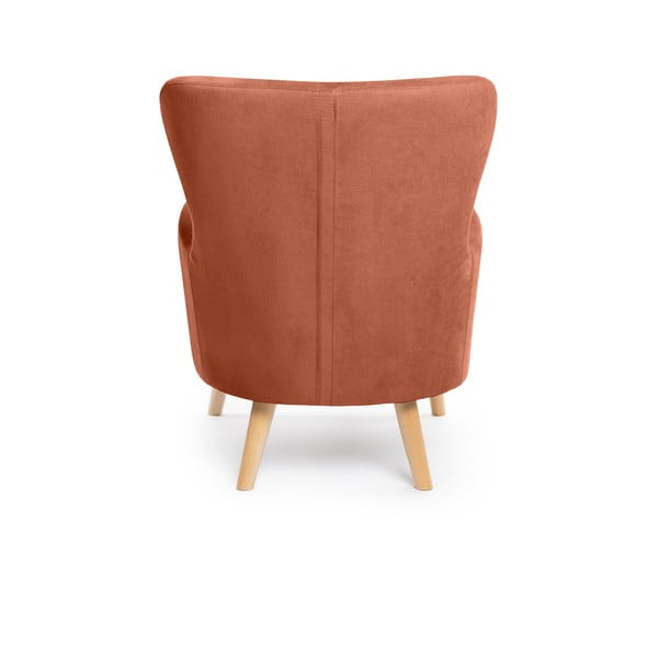 Krėslas raudonos plytų spalvos su atlošu Noemye – Bonami Selection-image-4