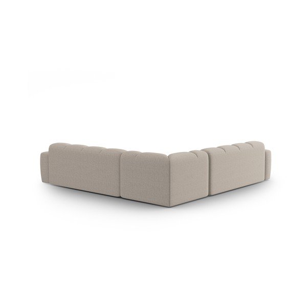 Kampinė sofa smėlio spalvos Lisa – Micadoni Home-image-4