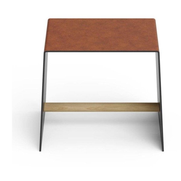 Konjako rudos spalvos iš metalo taburetė Bull – LIND DNA