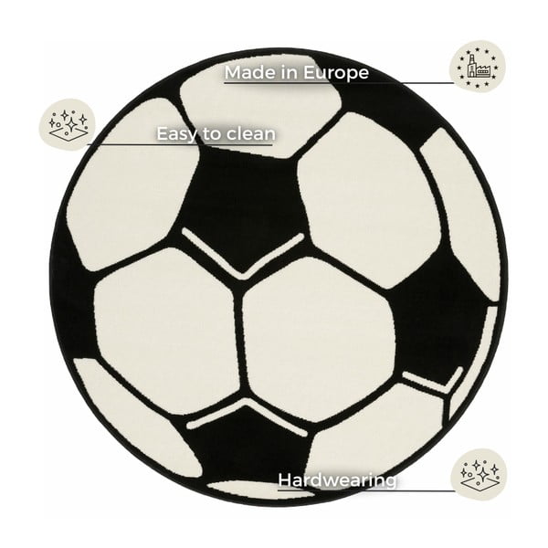Vaikiškas kilimas Hanse Home Football, ⌀ 150 cm-image-3