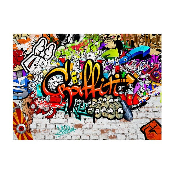 Didelio formato tapetai Bimago Colourful Graffiti, 300 x 210 cm