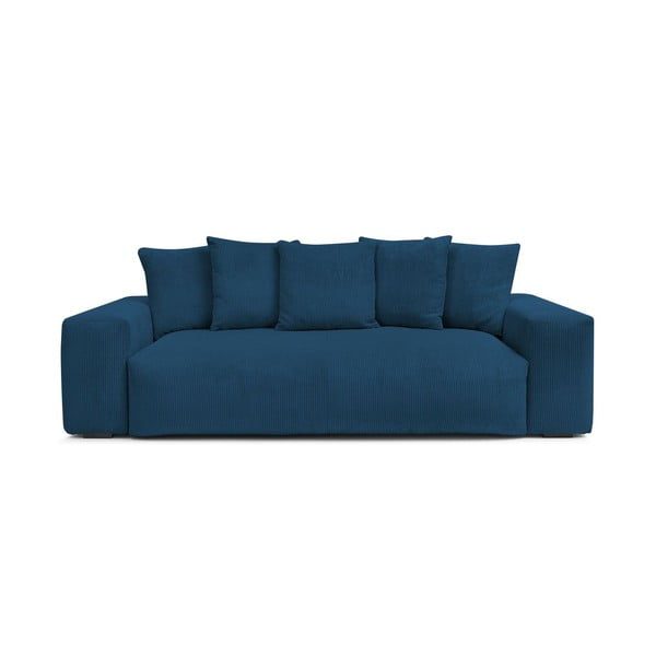 Iš kordinio velveto sofa tamsiai mėlynos spalvos 280 cm Voltaire – Bobochic Paris