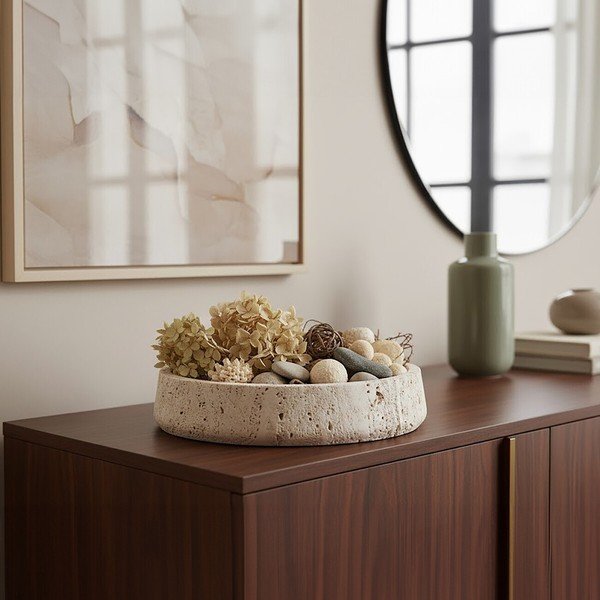 Iš akmens dekoratyvinis dubuo ø 30 cm Tibor – Premier Housewares-image-1