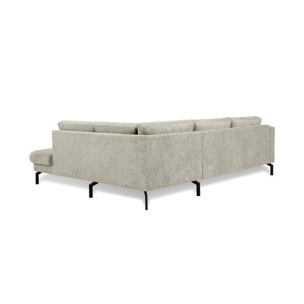 Kampinė sofa šviesiai pilkos spalvos (su dešiniuoju kampu) Gomero – Scandic-image-3
