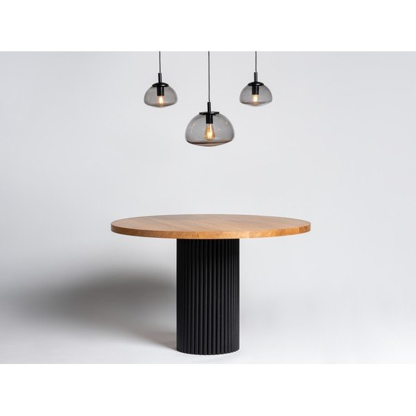 Kabantis šviestuvas juodos spalvos su stiklo gaubtu Flin – CustomForm-image-1