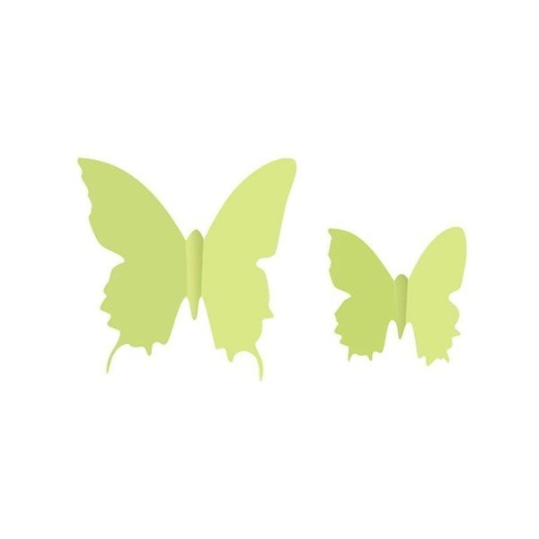 12 tamsoje šviečiančių 3D lipdukų rinkinys Ambiance Butterflies-image-2