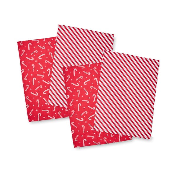 Iš medvilnės virtuvės rankšluosčiai 4 vnt. su Kalėdų motyvu 50x70 cm Candy Cane – Catherine Lansfield-image-2