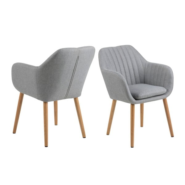 Šviesiai pilka valgomojo kėdė Actona Emilia -image-3