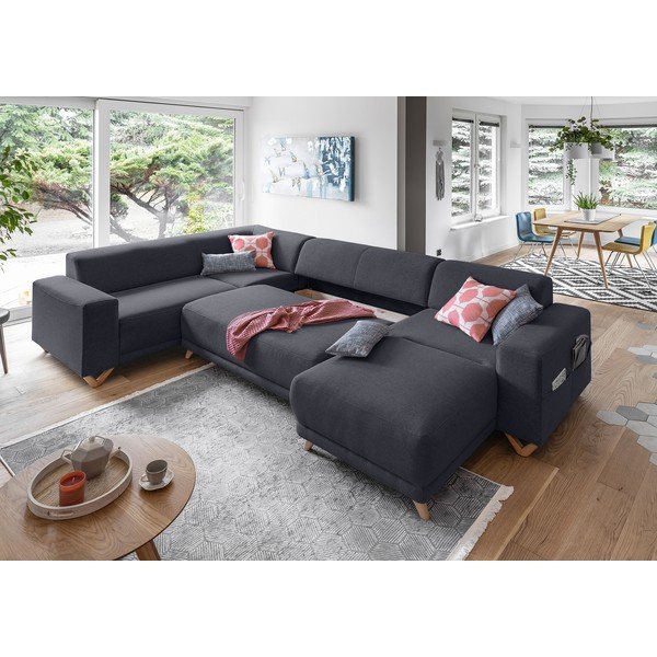 Antracito spalvos sulankstoma/su sandėliavimo vieta kampinė sofa (su kairiuoju kampu/„U“ formos) Classy Sophie – Miuform-image-4