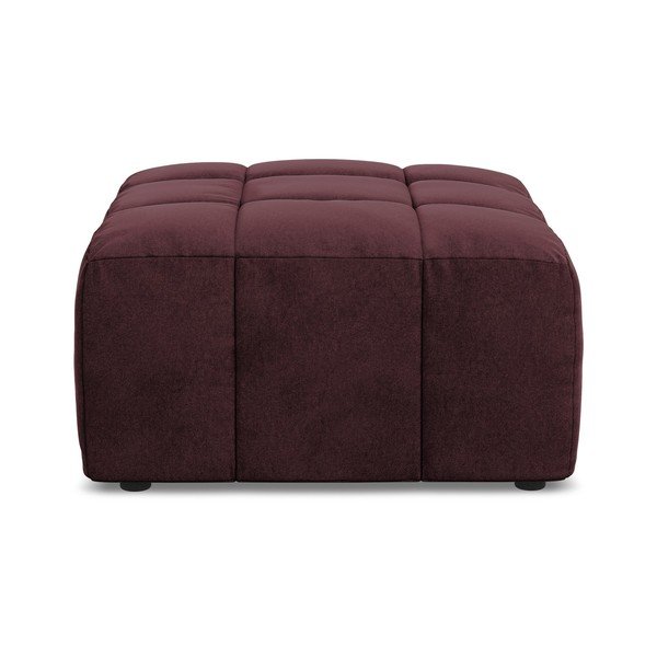 Bordo spalvos taburetė iš velveto Aloha – Makamii