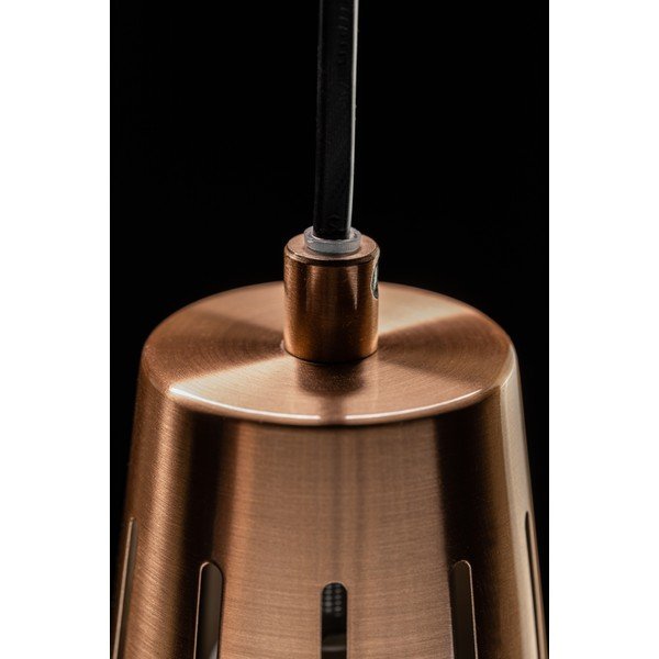 Kabantis šviestuvas pilkos spalvos ø 22 cm su metaliniu gaubtu Gianni – GTV-image-1