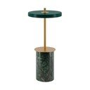 Iš marmuro stalinis šviestuvas žalios spalvos LED su pritemdymo funkcija (aukštis 25,5 cm) su metaliniu gaubtu Asteria Move Mini – UMAGE