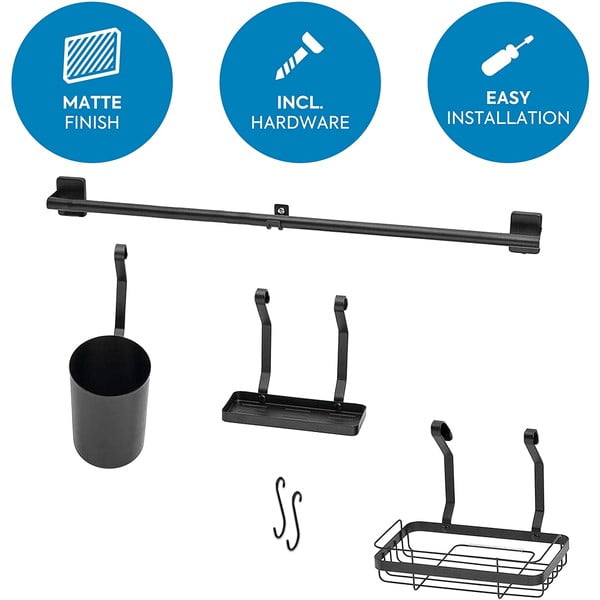 Juodas sieninis dėklas iDesign Austin-image-2