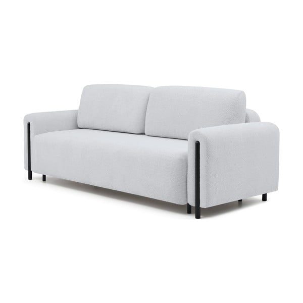 Pilkos spalvos iš boucle sulankstoma/su sandėliavimo vieta sofa 244 cm Arcadova – ELTAP-image-2