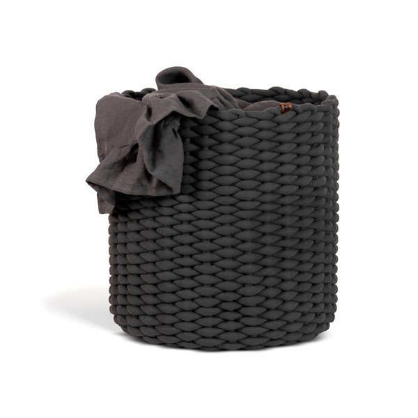 Iš tekstilės krepšys ø 40x40 cm Peach Skin Round XL – Bigso-image-4