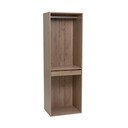 Natūralios spalvos atvira modulinė spinta iš ąžuolo 60x180x45 cm Modular – Casa Selección