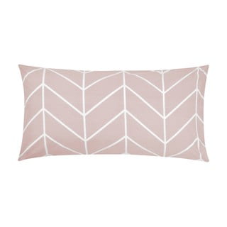 Rožinis dekoratyvinis pagalvės užvalkalas iš medvilnės by46, 40 x 80 cm