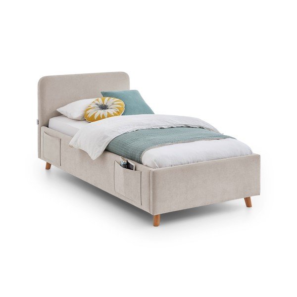 Smėlio spalvos vaikiška lova be grotelių 90x200 cm Cosy – Meise Möbel
