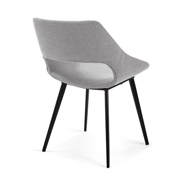 Šviesiai pilka valgomojo kėdė Kave Home Hest-image-3