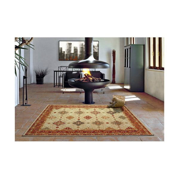 Smėlio spalvos kilimas Universal Nova Ornaments, 133 x 190 cm-image-1