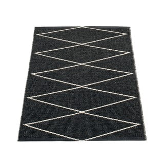Juodos spalvos lauko ir vidaus kilimas 70x100 cm Max Black – Pappelina