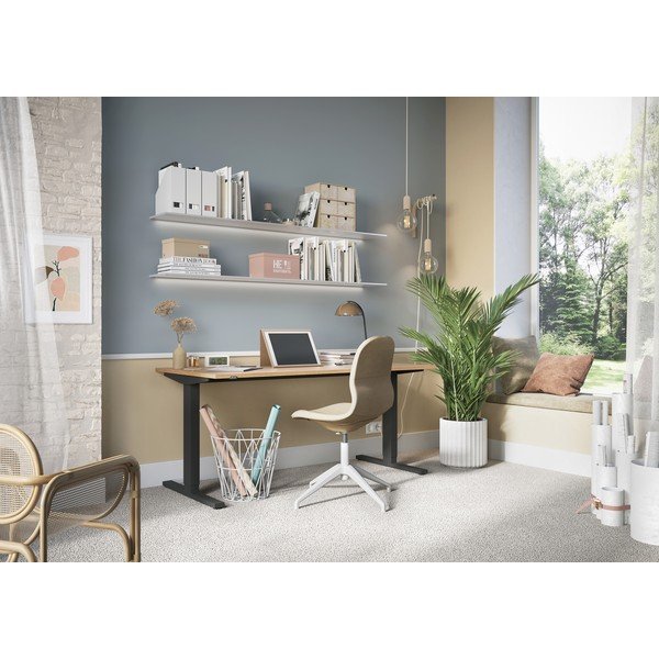 Elektra reguliuojamas aukštis rašomasis stalas su ąžuolo dekoro stalviršiu 80x160 cm Lissabon – Germania-image-1