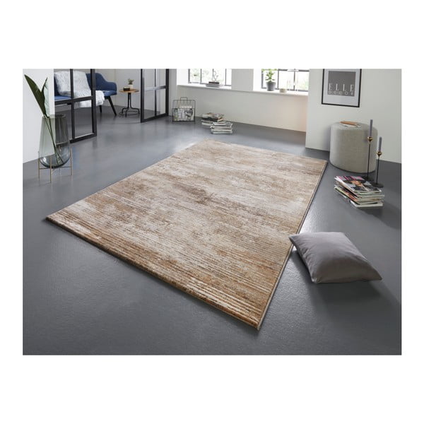 Rudos ir kreminės spalvos kilimas "Elle Decoration Arty Trappes", 160 x 230 cm-image-1