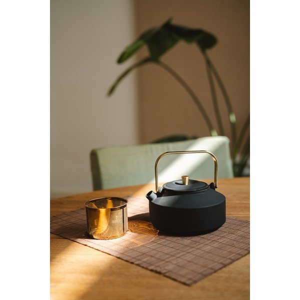 Juodos spalvos iš ketaus su koštuvu arbatinukas 1 l Shangdong – Bredemeijer-image-1