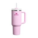 Rožinės spalvos iš nerūdijančio plieno su šiaudeliu termosas 1,18 l Quencher H2.0 FlowState Tumbler Cherry Blossom – Stanley