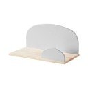 Mažesnė pilka sieninė lentyna Vipack Kiddy