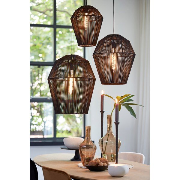 Juodas lubinis šviestuvas ø 30 cm Deya - Light & Living-image-1