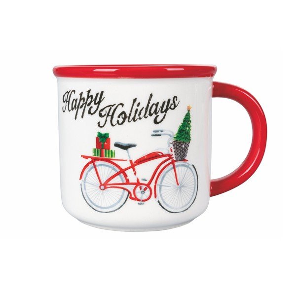 Kalėdinis puodelis iš dolomito VDE Tivoli 1996 Xmas Bike, 480 ml-image-1