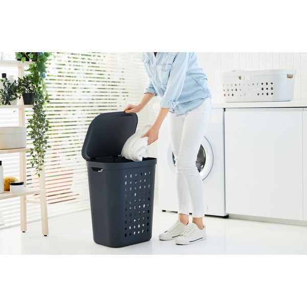 Plastikinis skalbinių krepšys 55 l Jona - Rotho-image-1