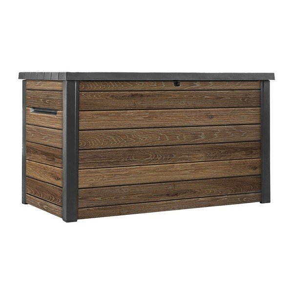 Rudos spalvos iš plastiko sodo daiktadėžė Signature – Keter