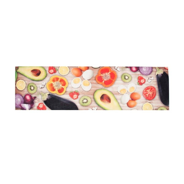 Itin patvarus virtuvinis kilimas "Webtappeti Food", 60 x 220 cm-image-1