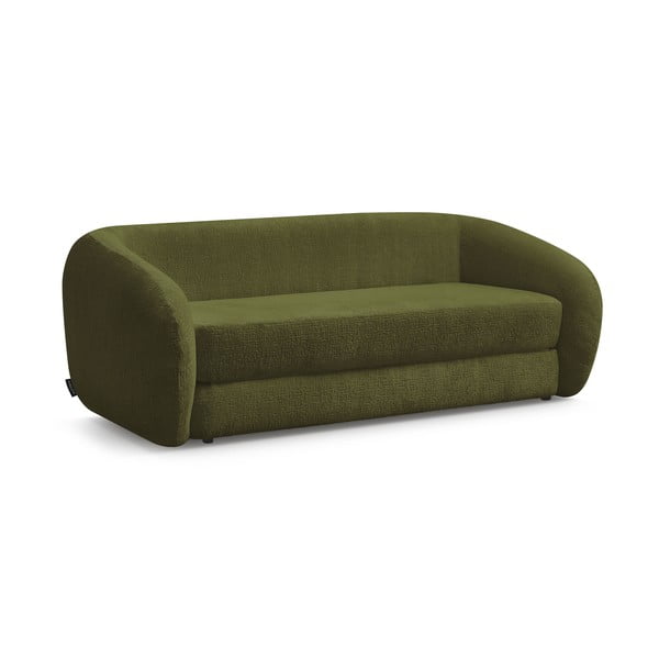 Žalios spalvos iš šenilinio audinio sulankstoma sofa 228 cm Neyo – Bobochic Paris-image-3
