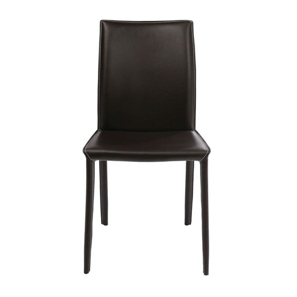 2 tamsiai rudų valgomojo kėdžių rinkinys "Kare Design Milano