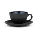 Juodos spalvos/mėlynos spalvos iš keramikos puodelis kapučino 240 ml Gastro Dark Blue/Black – Bitz