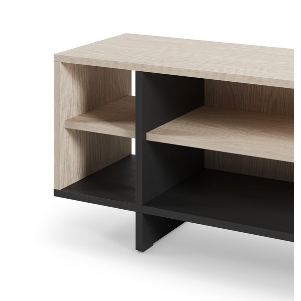 Juodos spalvos TV spintelė 160x44x36 cm Cequoia – Marckeric-image-4
