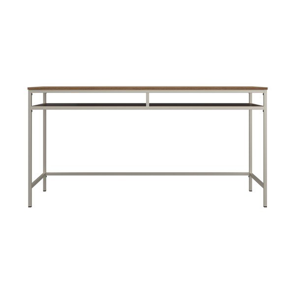 Rašomasis stalas su riešutmedžio dekoro stalviršiu 51x153 cm Bradford – Støraa