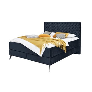 Tamsiai mėlyna lova su spintelėmis 200x200 cm La Maison - Meise Möbel