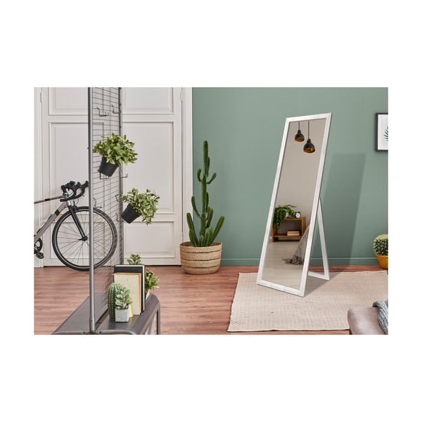 Grindų veidrodis su baltu rėmu Styler Sicilia, 46 x 146 cm-image-1