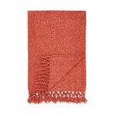 Raudonos plytų spalvos iš šenilino antklodė ir pledas 130x170 cm Wilson – Catherine Lansfield