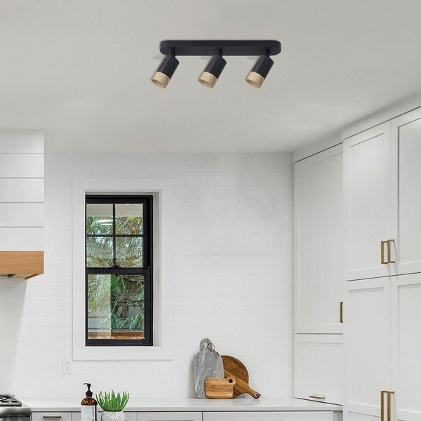 Lubinis šviestuvas juodos spalvos/natūralios spalvos 48x5.5 cm su metaliniu gaubtu Conti – Candellux Lighting-image-1