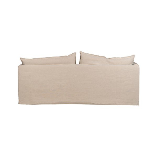 Kreminės spalvos iš lino sofa 210 cm – Ixia-image-3