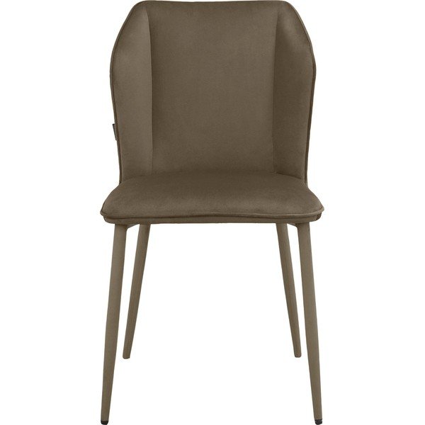 Iš aksomo valgomojo kėdės rudos spalvos 2 vnt. Wilma – Støraa-image-2