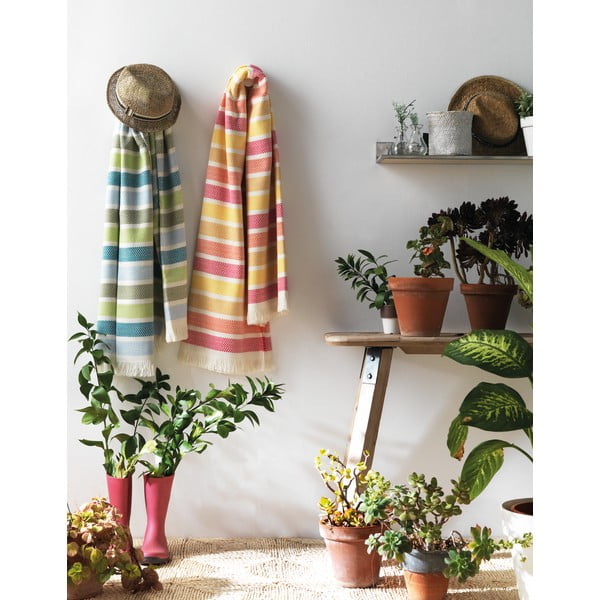 Mėlynai žalias vasarinis pledas Euromant Ocean, 140 x 160 cm-image-1