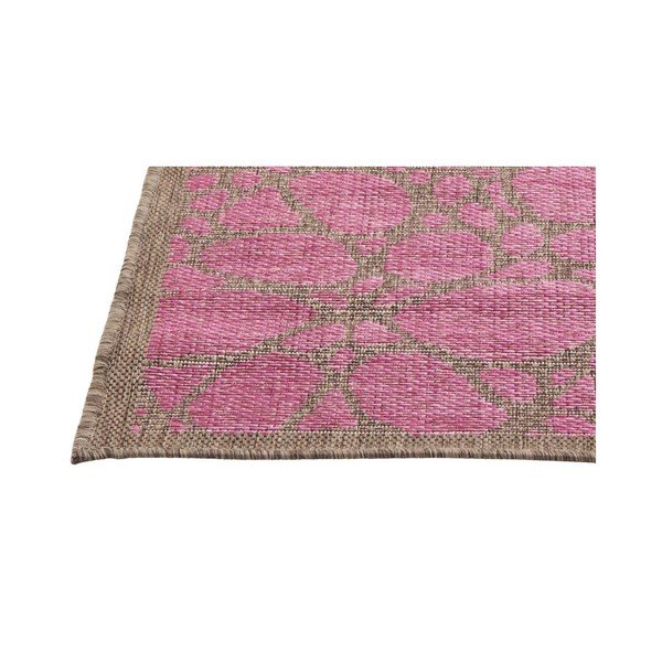 Rožinis lauko kilimas Floorita Fiore, 135 x 190 cm-image-1
