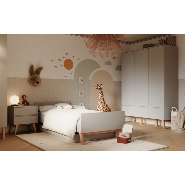 Vaikiška lova pilkos spalvos 120x200 cm Swing – Pinio-image-1