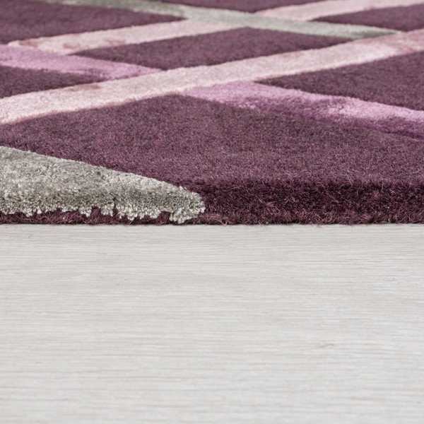 Violetinės spalvos viskozės kilimas Flair Rugs Trellis, 160 x 230 cm-image-3